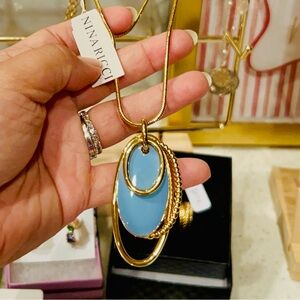 Nina Ricci Gold Necklace NWT